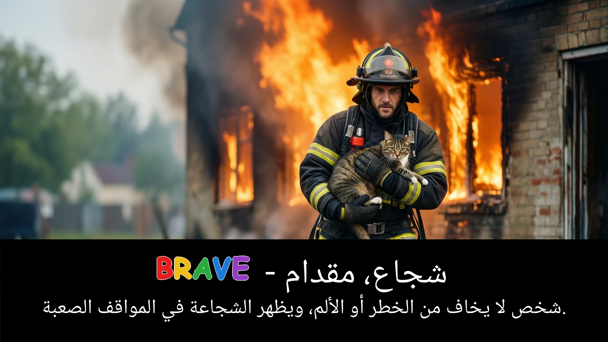 Arabic Illustration for brave